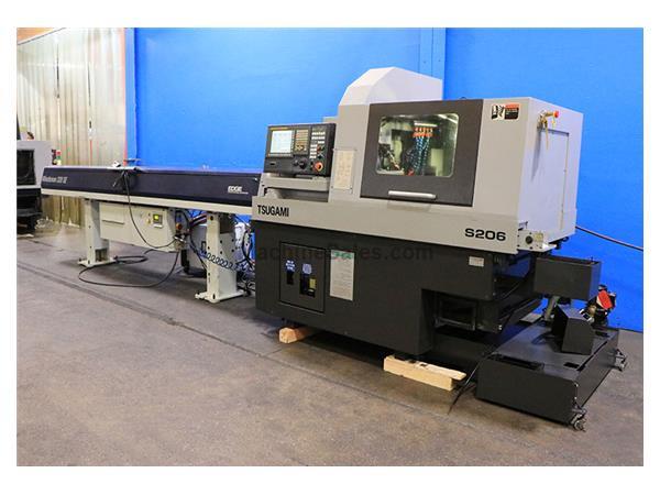 0.75" Dia. Tsugami S206 CNC SWISS TYPE LATHE, Edge Minuteman 320SE 0.75" Dia. Tsugami S206 CNC SWISS TYPE LATHE, Edge Minuteman 320SE